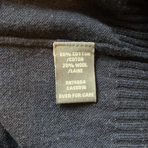 Abercrombie & Fitch - Vintage Mens Wool Sweater - Navy - Size Medium - EUC - Picture 4 of 6